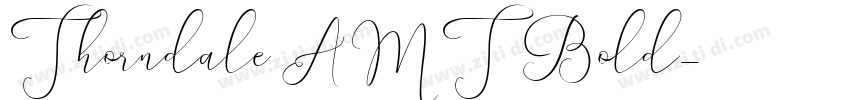 Thorndale AMT Bold字体转换